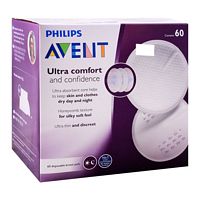 Avent Ultra Comfort Disposable Breast Pads, 60-Pack